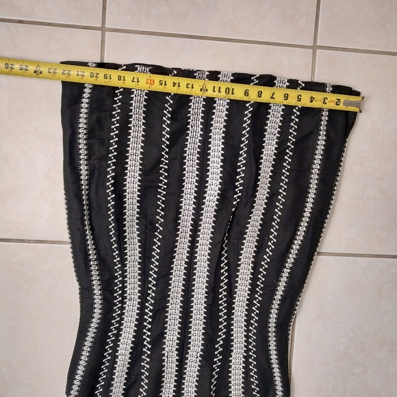 Nanette Lepore Up All Night dress black linen sleeveless sheath embroided Sz 8 - Picture 8 of 11